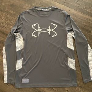 Men’s Under Armour Fish Long Sleeve Shirt - Large